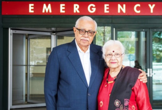 印度移民老夫妇给士嘉堡医院捐款数百万