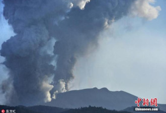 日本新燃岳火山北侧地震增加 一天震逾770次