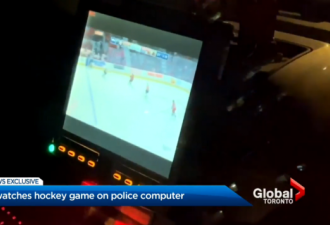 多伦多枪击现场 警察竟躲在警车上看冰球比赛!