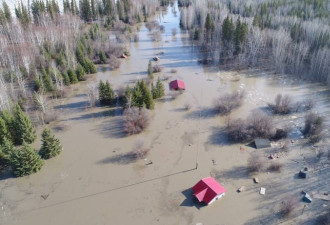 加拿大阿省北部社区再遭洪水 居民大疏散
