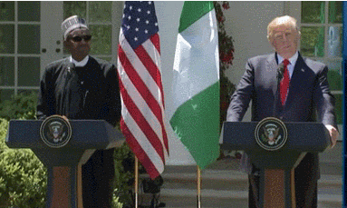 尴尬!当着川普面,尼日利亚总统被问&quot;茅坑国家&quot;
