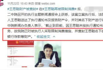 网曝王思聪因财产冻结，被勒令与胖千金联姻