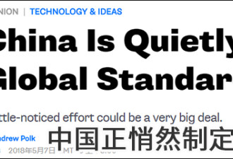 中制定全球标准，以中文展开而未引起西方关注