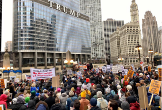 全美70多座城市爆发反战示威游行