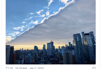 奇！多伦多现超壮观的神秘云层，网友脑洞大开