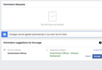 美华裔议员主页竟被归类中餐馆 脸书遭批歧视
