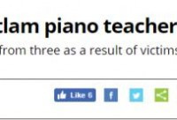 钢琴教师被加控七项性侵罪 20年黑心执教
