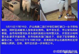 德阳闹市飞车党抢劫案嫌犯照片被公布