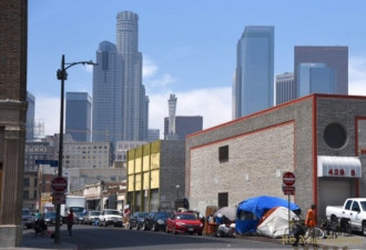 洛杉矶成“帐篷城市” 游民大迁移 华人区增多