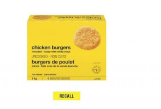 高度警示：全加拿大召回这个品牌的汉堡鸡肉