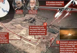 美国导弹有多恐怖：飞刀搅碎伊朗将军 只剩躯干
