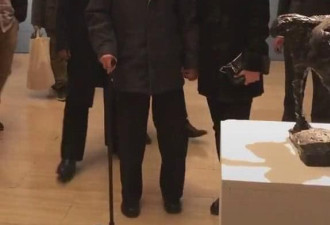 97岁杨振宁和太太手牵手观展 女方笑容超甜美