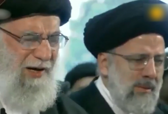 国葬，伊朗最高领袖哈梅内伊为他落泪