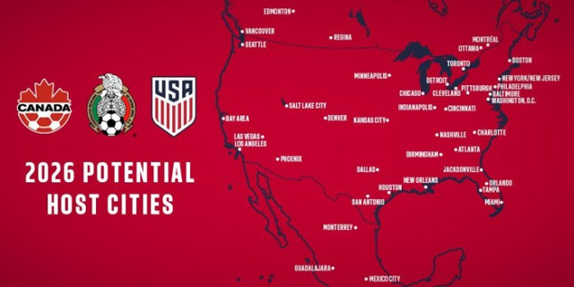 2026年北美三国联合世界杯的潜在比赛城市