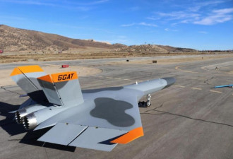 美国隐形靶机试飞 专用于模拟中俄战斗机