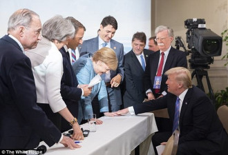 特朗普回击:说G7氛围不好? 有图有真相!