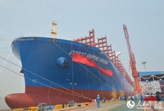 中国制造，世界最大货柜船在上海交付