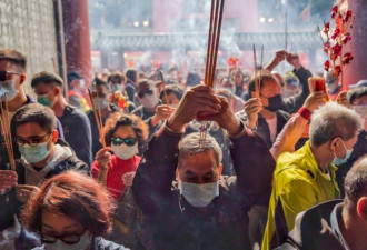 实拍：人人防疫 肺炎阴影下的香港新春