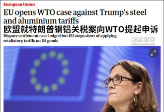 欧盟向WTO状告中国 中国商务部回应