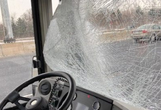 巨大冰块从天而降！砸到GO巴士险些伤到车上人