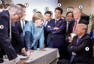 G7峰会：这张火爆网络的照片中都有谁？