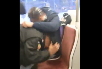 多伦多TTC街车上警员与乘客发生打斗
