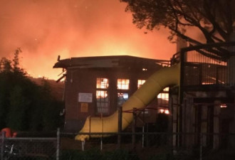 澳百年老校今晨发大火，图书馆屋顶被烧穿