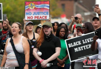 美国再曝警察枪杀黑人青年事件 引发抗议示威