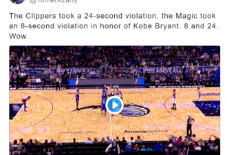 Kobe骤逝 NBA多场比赛球员以24秒不攻致哀