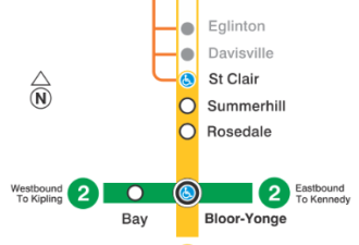 多伦多地铁一号线周末局部区间封闭