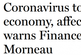 新冠肺炎死亡人数超SARS 加拿大经济将受打击