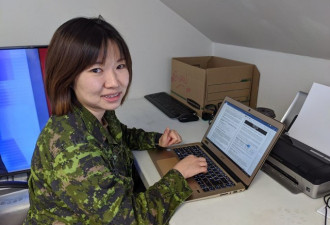 加拿大第四师华裔女军官 支援Trenton基地撤侨