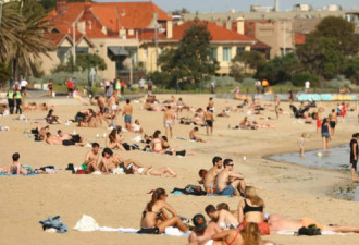 无视规定，数百澳人涌向海滩晒太阳
