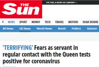 英王室侍从新冠病毒检测呈阳性 与女王接触频繁