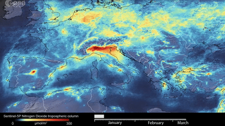 意大利“封城”两周，卫星发现了这些变化