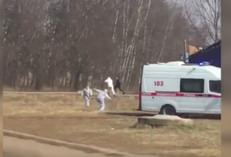 俄国患者拒入院跑百米冲刺 3医护猛追