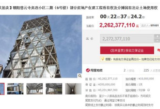 6万人围观北京中弘大厦超22亿开拍