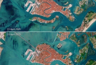 威尼斯疫情前后变化大 卫星对比照曝光