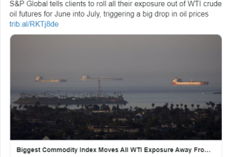 WTI原油6月合约又开始跌跌跌