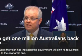 莫里森：澳洲百万人失业，是时候复工了
