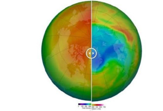 北极最大臭氧空洞已经闭合
