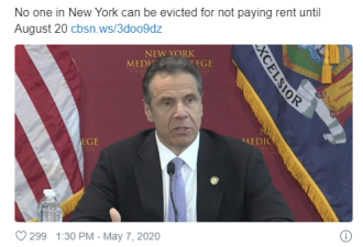 我们不想交房租了！纽约租客发起拒缴房租运动