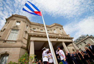 古巴驻美大使馆遭开枪 1人被补无人受伤