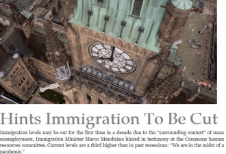 移民部长暗示：加拿大将减少接纳移民和难民