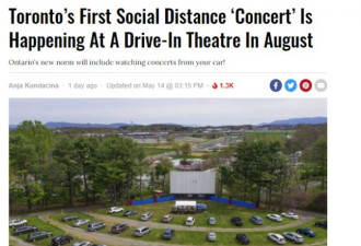 多伦多将举办第一个保持社交距离的“音乐会”