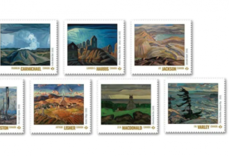 加拿大邮局推出7人画派画展百年纪念邮票