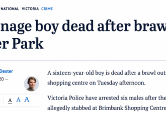 澳州府近10名男子袖内藏刀，当街捅死少年