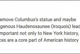抗议大潮下,民众发起拆除哥伦布雕像请愿
