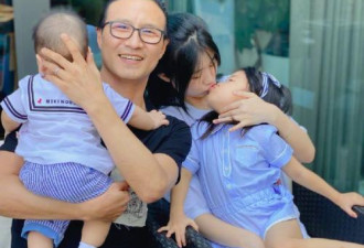 汪峰携儿女庆父亲节 节日蛋糕暴露小心机