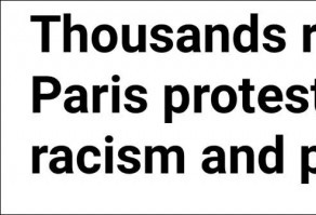 巴黎战场，黑人叛乱者与警方发生激烈冲突…